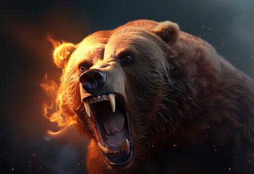 angry bear photography