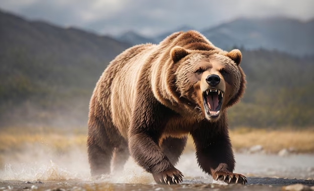 angry bear photography