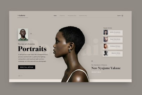 self portrait website