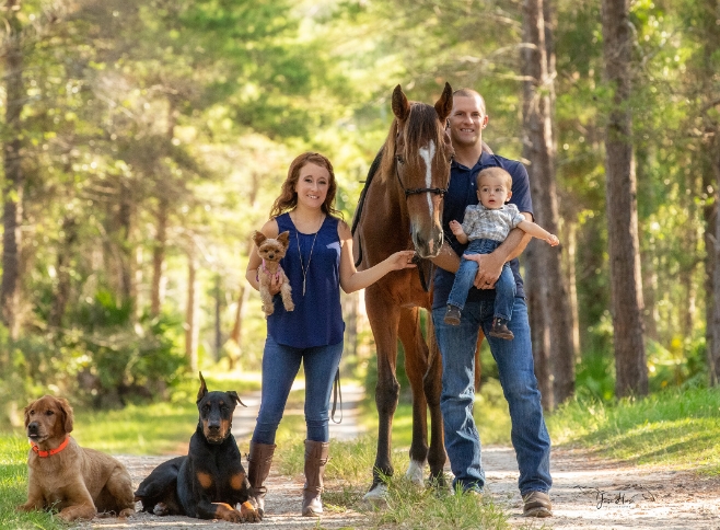Pets make family photos even more memorable