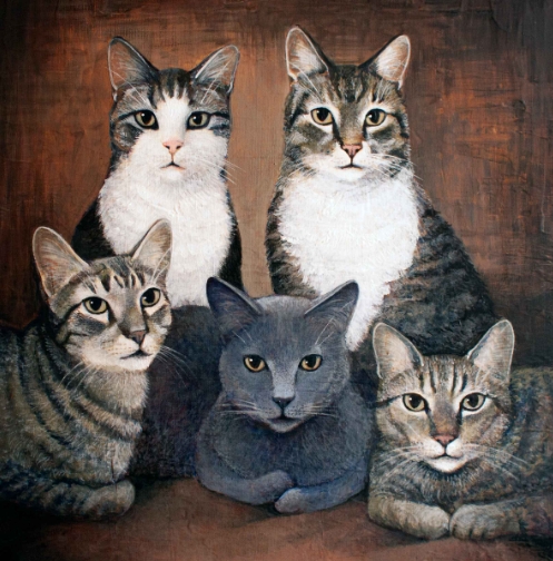 animal family portrait